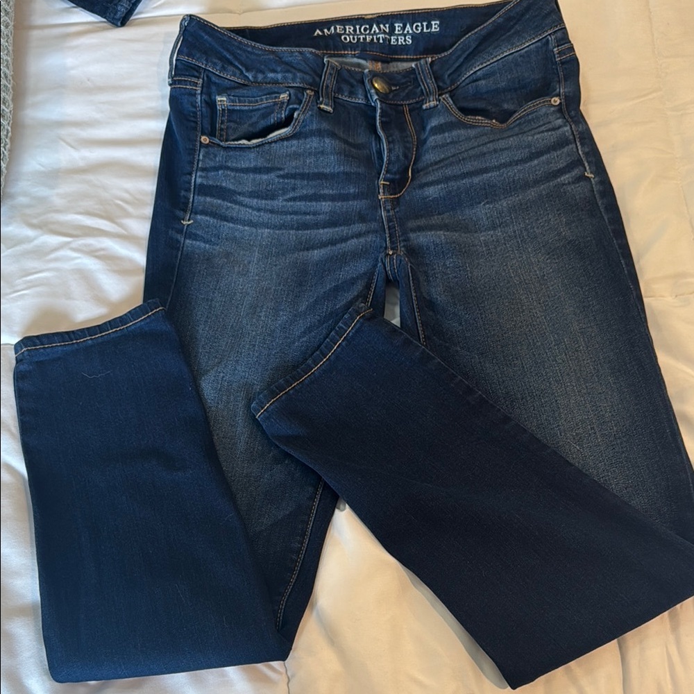 American Eagle Outfitters Blue Skinny Jeans Classic Style